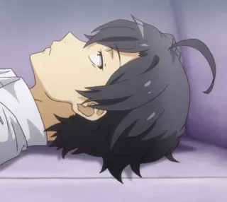 😎 a42dce40 anime, postać, śpiący, relaks telegram sticker