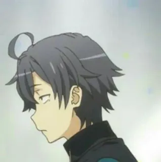 ⛓ d9df8b60 Hachiman Hikigaya My Teen Romantic Comedy SNAFU Anime, Postać, Hachiman Hikigaya, Oregairu, Komedia Romantyczna telegram sticker