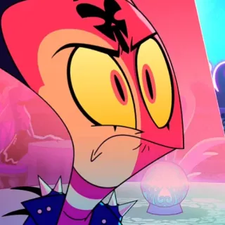 😡 243b2f47 Blitzo Helluva Boss 卡通, 恶魔, Helluva Boss, 布里茨, 生气, 小恶魔 telegram sticker