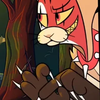 🔞 4c0d28b8 Striker Helluva Boss 卡通, 恶魔, 动物, Helluva Boss, Striker telegram sticker