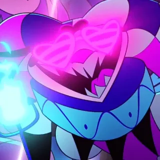 😄 6388fc71 卡通, 怪物, 心, 太阳镜, 霓虹 telegram sticker