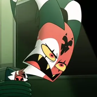 🙄 93ab0a0e Blitzø Helluva Boss 卡通, 小恶魔, 地狱, 愤怒, 恶魔 telegram sticker