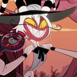 😀 a2a83bfc Fizzarolli Helluva Boss 小丑, 小鬼, 恶魔, 地狱, 卡通 telegram sticker