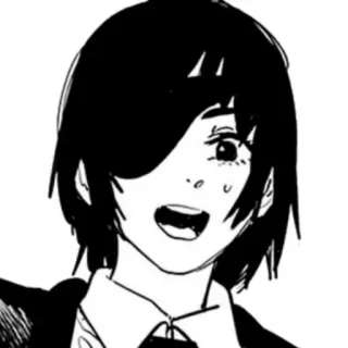 😃 5781d0b2 Nayuta Chainsaw Man Manga, Anime, Ragazza, Capelli neri, Diavolo whatsapp sticker