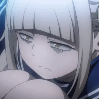 💉 f2fcf177 Himiko Toga My Hero Academia アニメ, 女の子, 金髪, 制服, 悪役, 僕のヒーローアカデミア telegram sticker