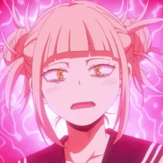 💉 fa07876d Himiko Toga My Hero Academia アニメ, キャラクター, 僕のヒーローアカデミア, トガヒミコ telegram sticker