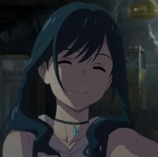 🥀 7546dee7 애니메이션, 소녀, 여자, 만화, 웃는 telegram sticker