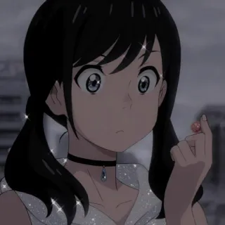 🥀 c1b6e4e0 애니메이션, 소녀, 반짝이, 인물 사진, 만화 telegram sticker