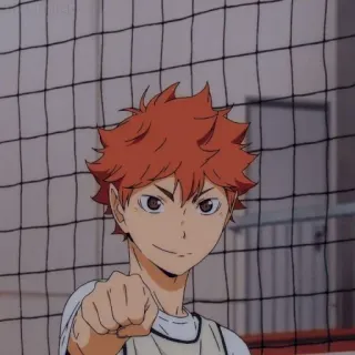 🌌 92939818 Hinata Shoyo Haikyuu アニメ, ハイキュー!!, 日向翔陽, スポーツ, バレーボール, キャラクター whatsapp sticker