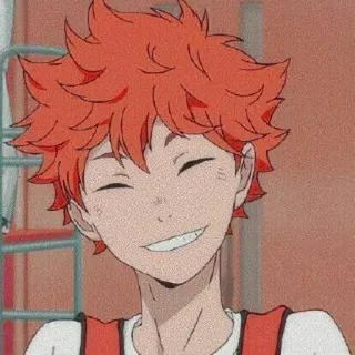 Hinata Shoyo @AlziichHelpeu whatsapp stickers