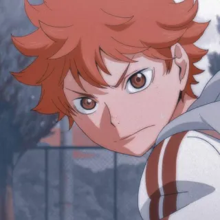 💫 ed506a25 Hinata Shoyo Haikyuu!! 日向翔阳, 排球少年, 动漫, 漫画, 运动番, 排球 telegram sticker