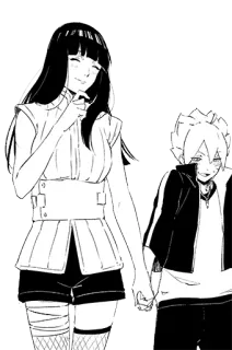 👫 582f48af Hinata Hyuga Naruto Anime, Mangá, Hyuga, Hinata, Boruto telegram sticker