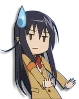 ✋ e8e054ea anime, garota, suor, envergonhada, fofa telegram sticker