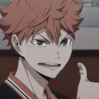 🏐 2fe4eb94 Shoyo Hinata Haikyuu!! Anime, Cartone animato, Personaggio, Hinata, Haikyuu whatsapp sticker