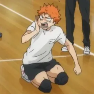 ☀️ 01a8f751 Hinata Shoyo Haikyuu!! 动漫, 排球少年, 日向, 排球, 角色 telegram sticker