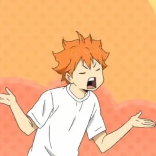 ☀️ 1b96cdc1 Hinata Shoyo Haikyuu!! 动漫, 排球少年, 日向, 翔阳, 角色, 卡通 telegram sticker