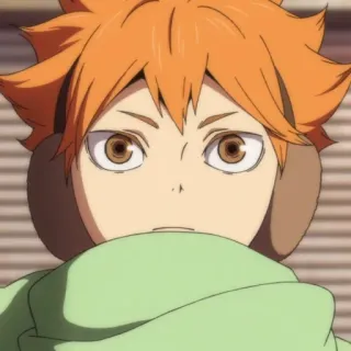Hinata shoyo @anime_stickersidn whatsapp stickers