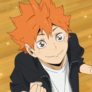 Hinata shoyo @anime_stickersidn telegram stickers