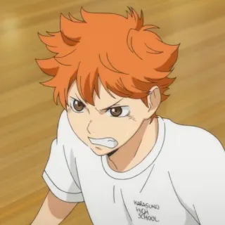 Hinata shoyo @anime_stickersidn telegram stickers