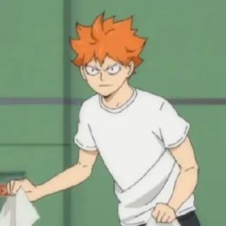 ☀️ 8e4dbb84 Hinata Shoyo Haikyuu!! 动漫, 排球少年, 日向翔阳, 排球, 卡通 telegram sticker