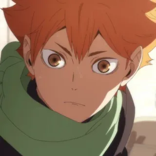 ☀️ a1df2db1 Hinata Shoyo Haikyuu!! 动漫, 排球少年, 日向, 翔阳, 排球 telegram sticker