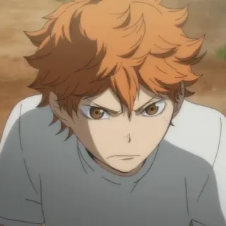 ☀️ b8348049 Hinata Shoyo Haikyu!! 动漫, 排球少年, 日向翔阳, 日向, 运动番, 排球 telegram sticker