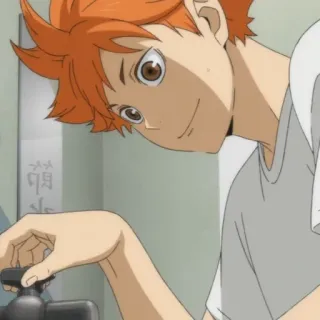 ☀️ cc23e97f Hinata Shoyo Haikyuu!! 动漫, 排球少年, 日向, 翔阳, 运动, 排球 telegram sticker