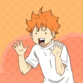☀️ cf7269e5 Hinata Shoyo Haikyuu!! 动漫, 排球少年, 日向, 贴纸, 漫画, 卡通 telegram sticker