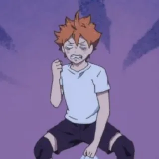 ☀️ d104d0a2 Hinata Shoyo Haikyuu!! 动漫, 排球, 排球少年, 翔阳, 日向 telegram sticker