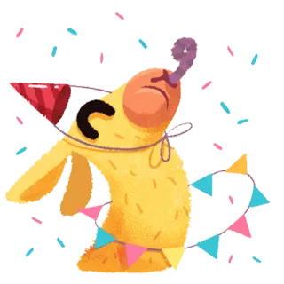 🤡 95454a93 lama, fête, célébration, dessin animé, mignon telegram sticker