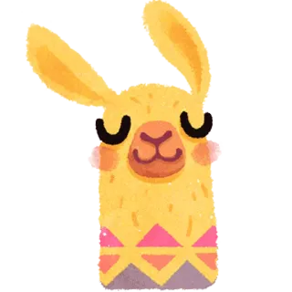 hipster llama telegram stickers