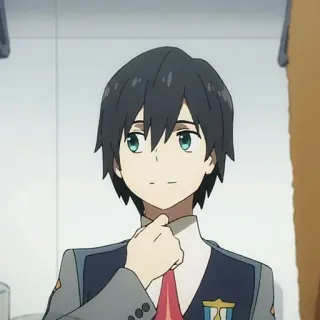 🦋 2e7f4210 Hiro Darling in the Franxx Anime, Personnage, Hiro, Darling in the Franxx telegram sticker