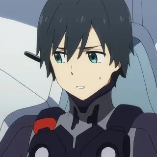 🦋 609a2782 Hiro Darling in the Franxx Anime, Personnage, Darling in the Franxx, Hiro, Pilote, Mecha telegram sticker