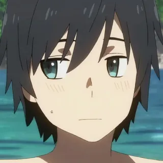 🦋 8c9c8bb4 Hiro Darling in the Franxx Anime, Mâle, Hiro, Darling in the Franxx, Personnage telegram sticker