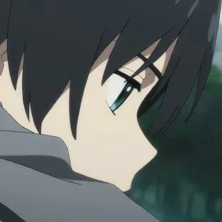 🦋 b7832aed Anime, Cheveux noirs, Portrait, Garçon, Adolescent telegram sticker