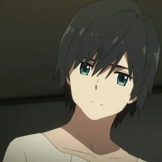 🦋 eb2a7f8f Hiro Darling in the Franxx Anime, Personnage, Hiro, Darling in the Franxx, Portrait telegram sticker