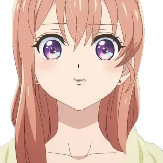 🕊 3db734bc animé, manga, dessin animé, femme, fille, portrait, visage telegram sticker