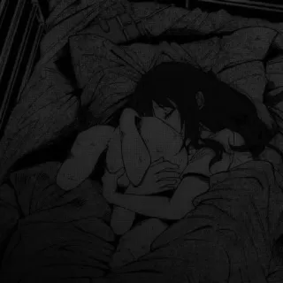 🚉 c6fe96b5 Anime, Ragazza, Dormire, Coniglio, Giocattolo, Letto telegram sticker