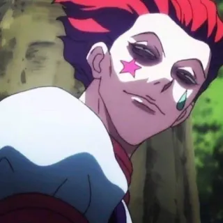 😏 5a769a76 Hisoka Hunter x Hunter Аниме, Клоун, Злодей, Маг, Hunter x Hunter telegram sticker