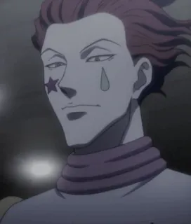 😐 658bf0f8 Hisoka Hunter x Hunter Аниме, Злодей, Клоун, Маг, Hunter x Hunter telegram sticker