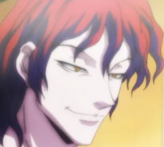 😏 c934c2ba Hisoka Hunter x Hunter Аниме, Злодей, Жуткий, Маг, Hunter x Hunter telegram sticker