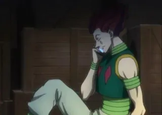 ☺ d55636d2 Hisoka Hunter x Hunter Аниме, Злодей, HunterxHunter, Хисока telegram sticker