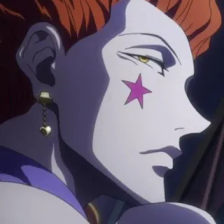 😟 f7d03549 Hisoka Hunter x Hunter Аниме, Манга, Клоун, Злодей, Звезда telegram sticker