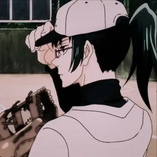 📝 e075cd6b Maki Zenin Jujutsu Kaisen Аниме, Маки Зенин, Jujutsu Kaisen, Бейсбол, Персонаж, Очки, Фанатское творчество telegram sticker