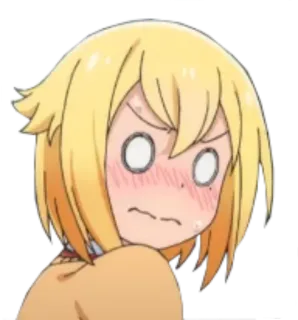 😳 52a970a0 animé, en colère, choqué, dessin animé, mème, rougir, expression telegram sticker