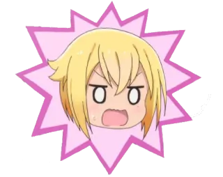 😱 ed8f501a Animé, Dessin animé, Expression, Autocollant, Drôle, Visage, Mignon telegram sticker