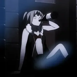 🧦 5cf7e33a อนิเมะ, ดื่ม, ขวด, นั่ง telegram sticker