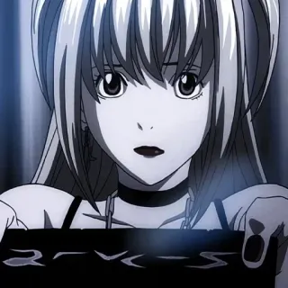 🧦 b1dcef7b Misa Amane Death Note อนิเมะ, มังงะ, โกธิค, เดธโน้ต telegram sticker