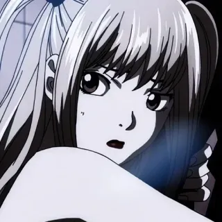 🧦 c001210c Misa Amane Death Note อนิเมะ, มังงะ, Death Note, มิสะ, ผมบลอนด์ telegram sticker