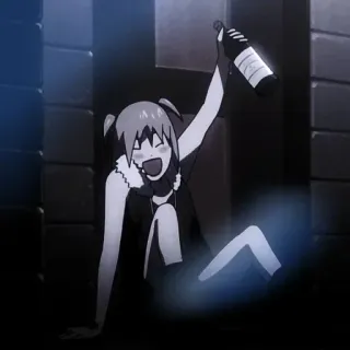 🧦 f110dbec อนิเมะ, ดื่ม, แอลกอฮอล์, ปาร์ตี้, มีความสุข telegram sticker